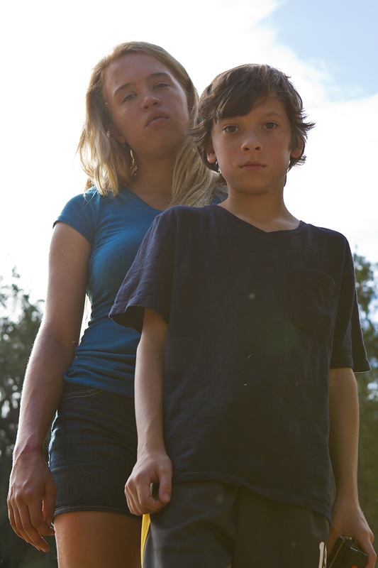 Still of Tristan DeVan and Evie Thompson from The Girl