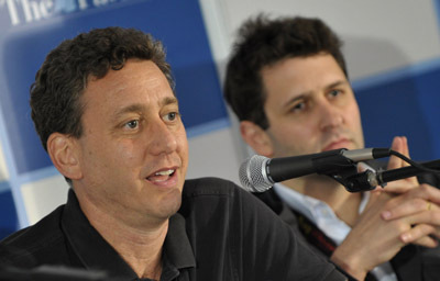 Producer John Sloss speaks at The Future of Filmmaking Panel held at the American Pavilion during the 63rd Annual International Cannes Film Festival on May 14, 2010 in Cannes, France.