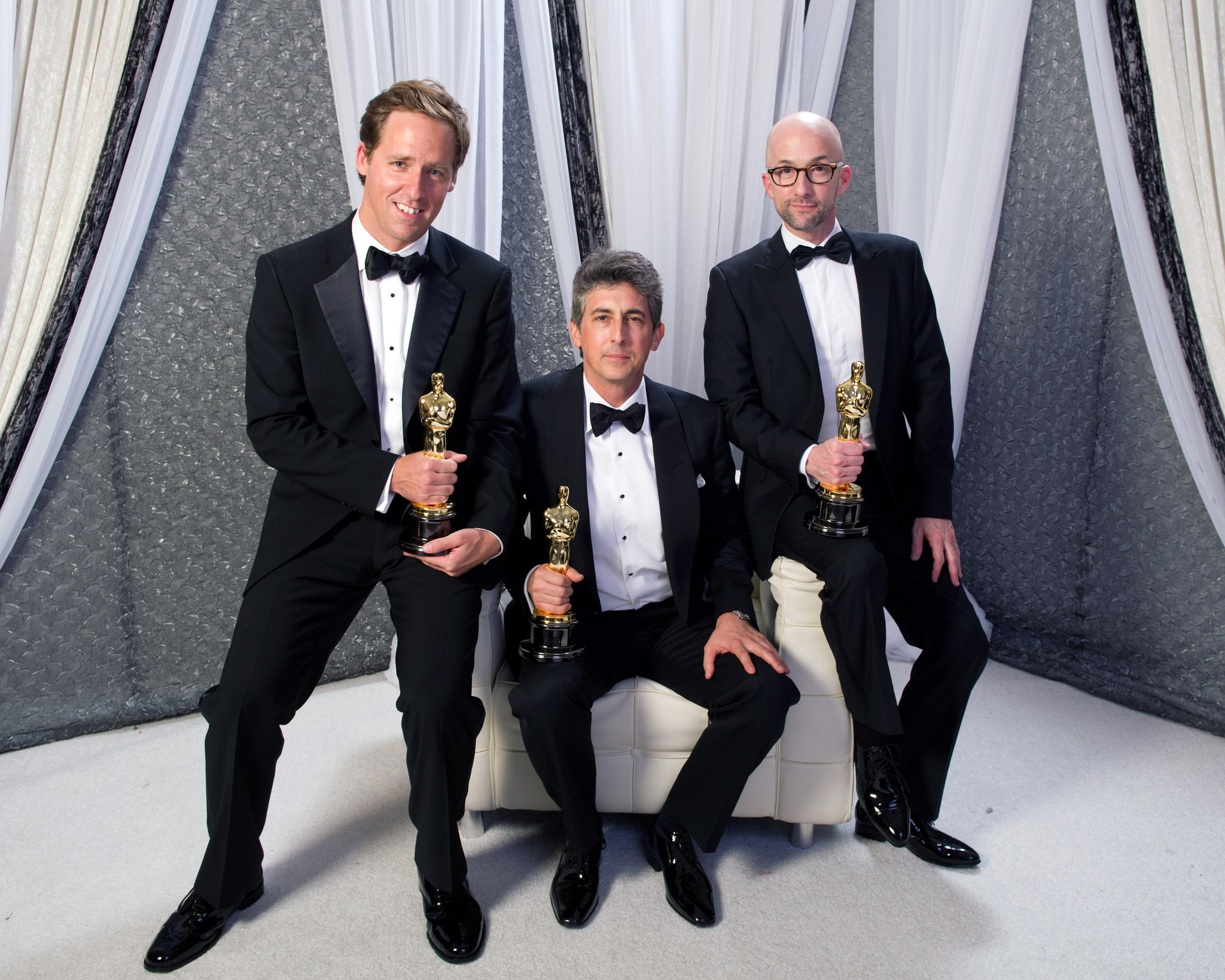 Nat Faxon, Alexander Payne and Jim Rash