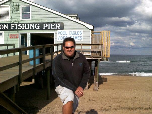 Ernie Chandler at the Avalon Fishing Pier in the OBX.
