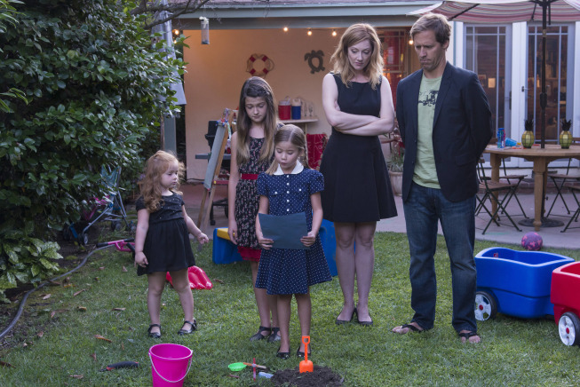 Still of Nat Faxon, Judy Greer, Rachel Eggleston, Raevan Lee Hanan and Skylar Gray in Married (2014)