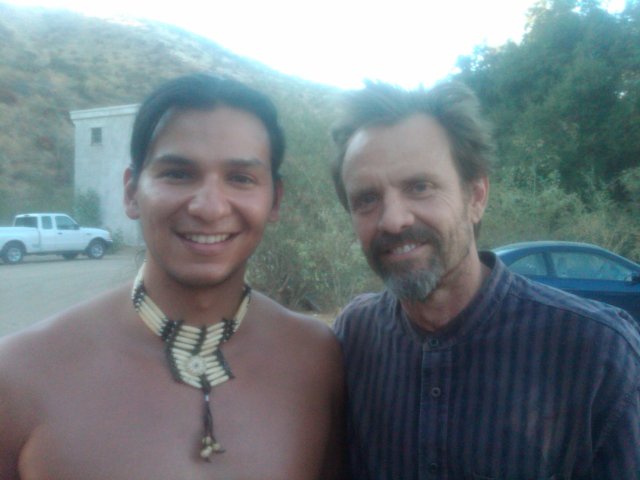 With Michael Biehn on the set of Yellow Rock