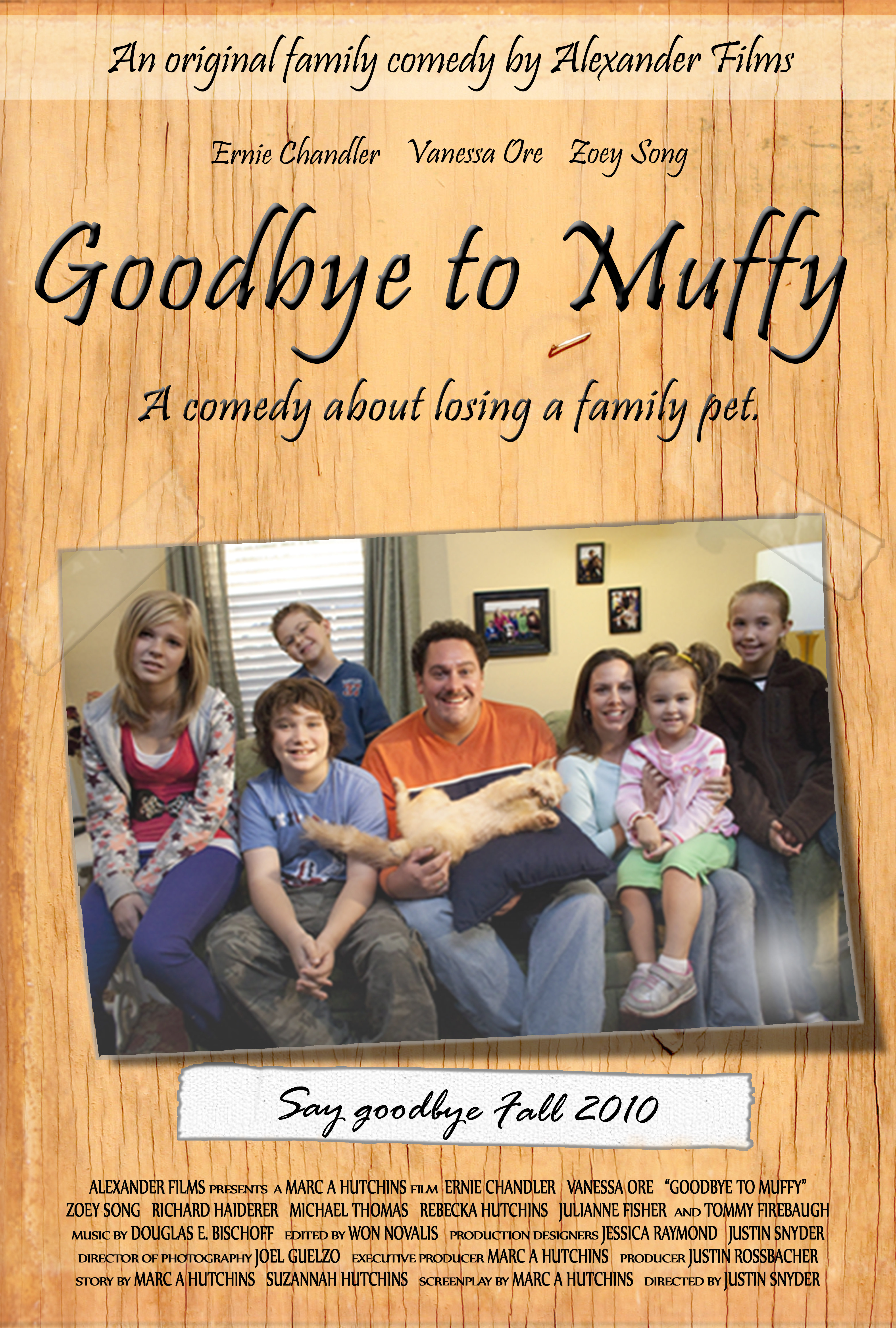 Vanessa Ore, Michael S. Thomas, Richard Haiderer, Julianne Fisher, Rebecka Hutchins, Ernie Chandler and Zoey Song in Goodbye to Muffy (2010)