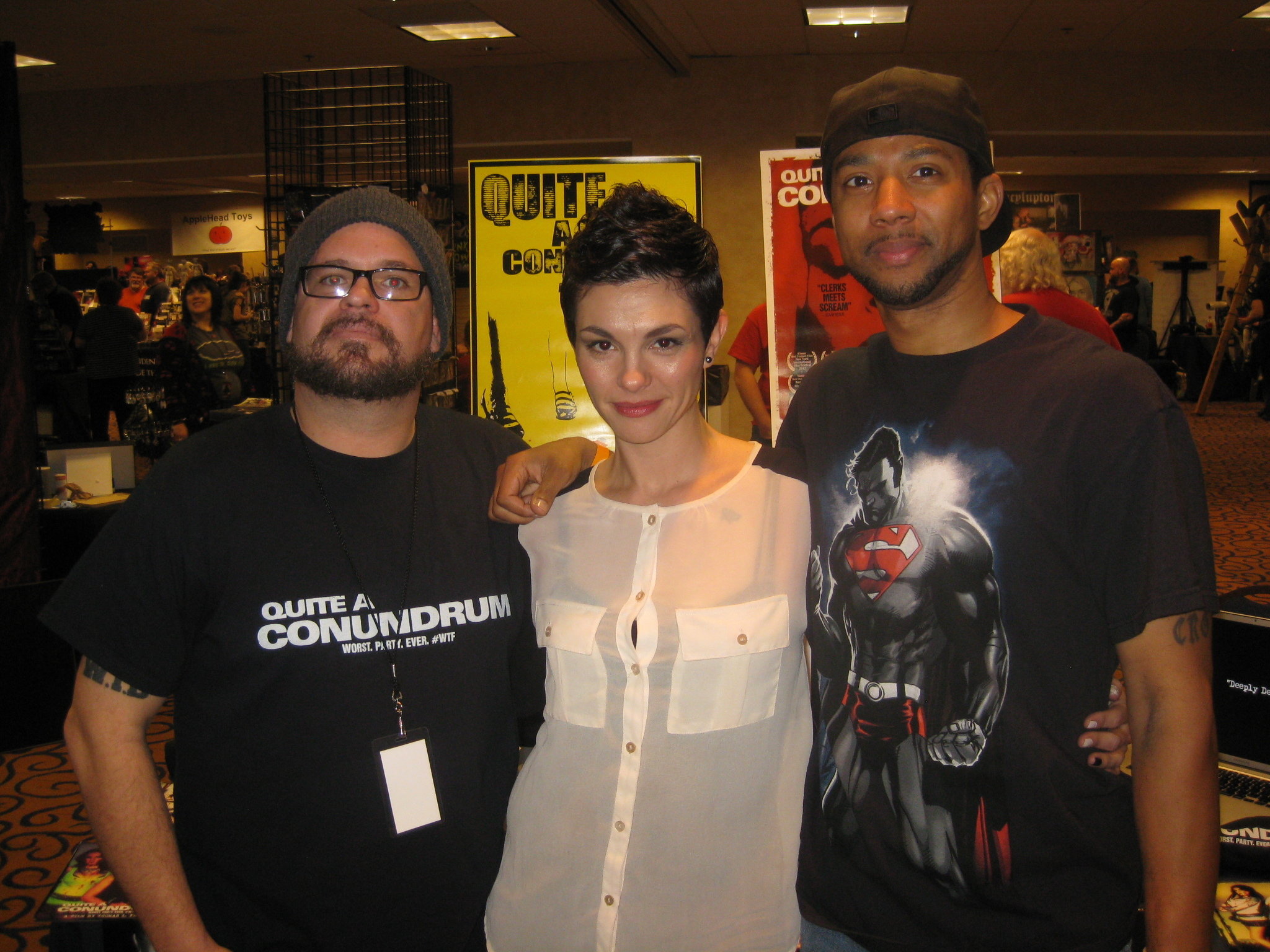 Thomas Phillips (left), Sasha Ramos (center), Chris Greene (right) at the Days of the Dead Horror Convention 2014