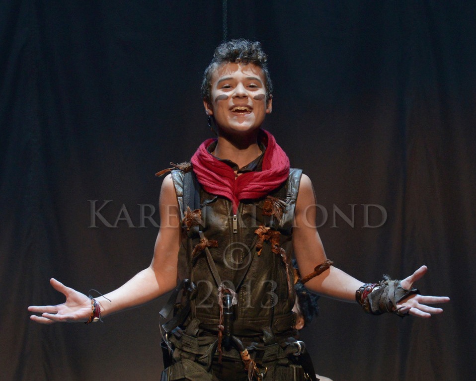 Grant Venable as Peter Pan in Fly the Musical