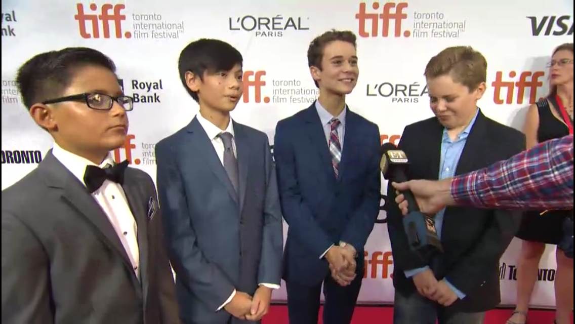 Grant Venable and the Boychoir castmates interviewed by Entertainment Tonight Canada on the Tiff '14 Red Carpet.