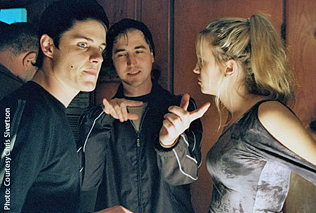 Still of Marc Senter, Chris Sivertson, and Katie Cassidy in The Lost.