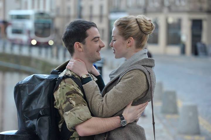 Still of Kevin Guthrie and Freya Mavor in Sunshine on Leith (2013)