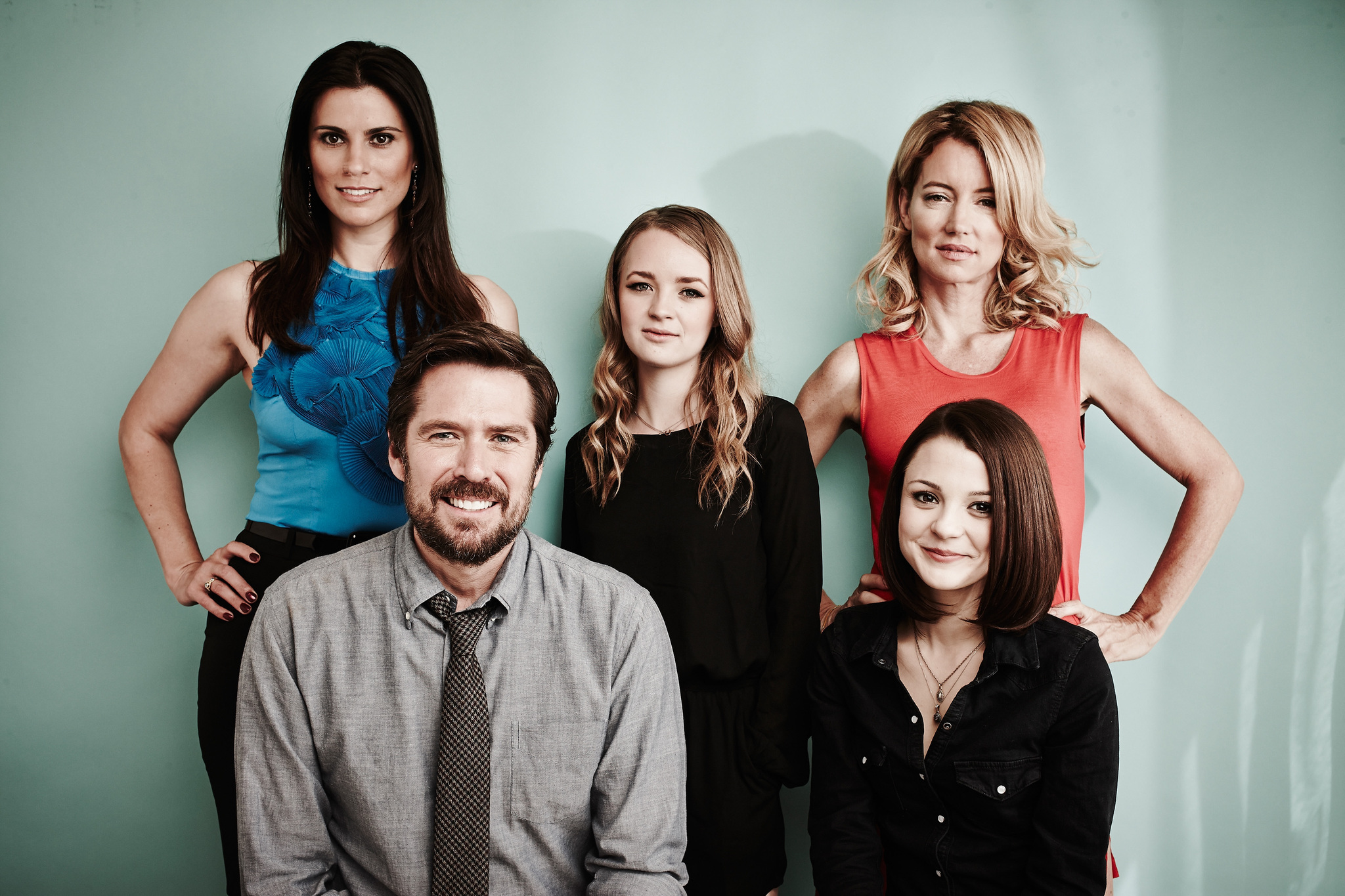 Alexis Denisof, Cynthia Watros, Milena Govich, Kathryn Prescott and Anna Jacoby-Heron