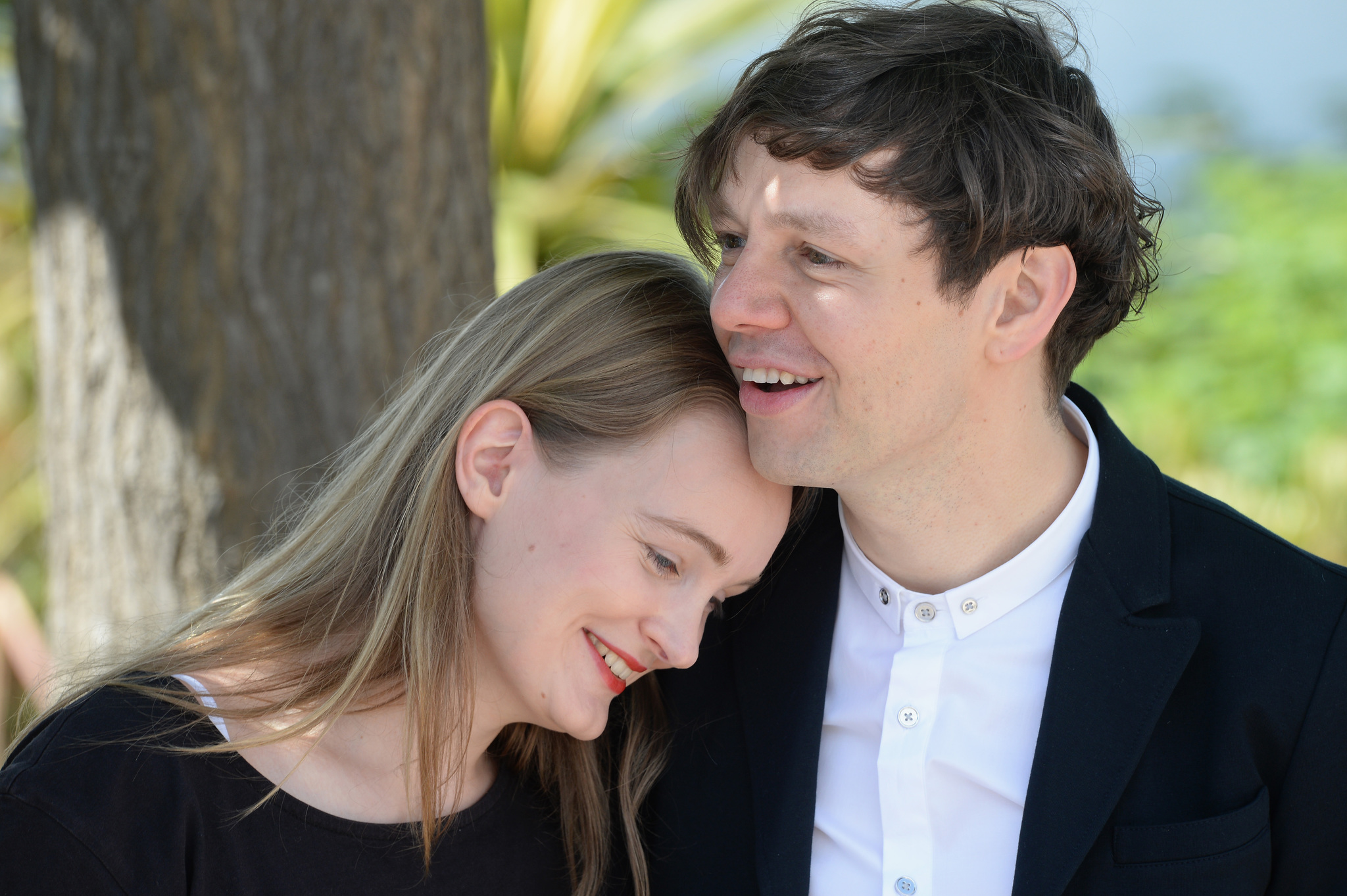 Christian Friedel and Birte Schnoeink at event of Amour fou (2014)