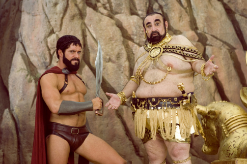 Still of Ken Davitian and Sean Maguire in Kieciausi Spartos vyrai (2008)