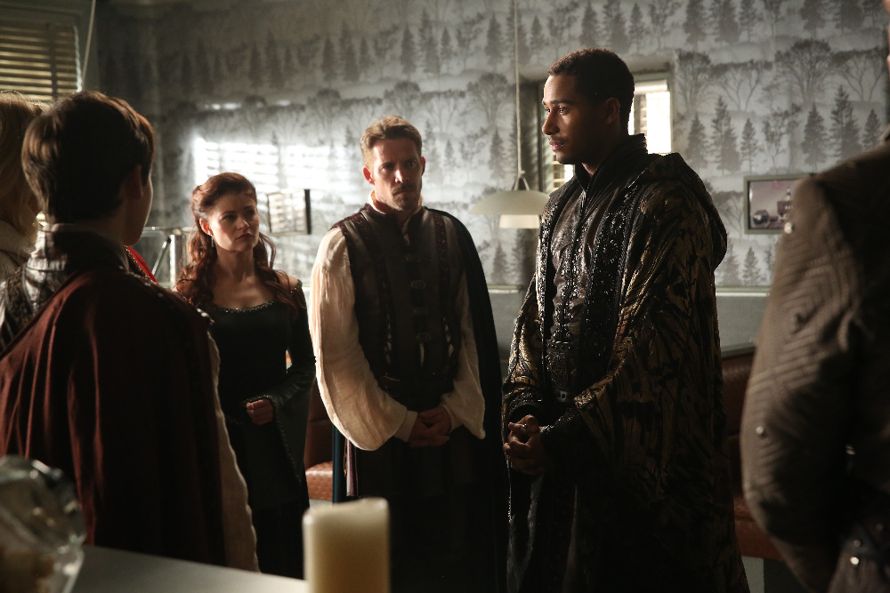 Still of Emilie de Ravin, Sean Maguire, Jared Gilmore and Elliot Knight in Once Upon a Time (2011)