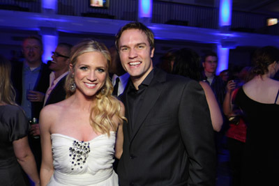 Brittany Snow and Scott Porter at event of Prom Night (2008)