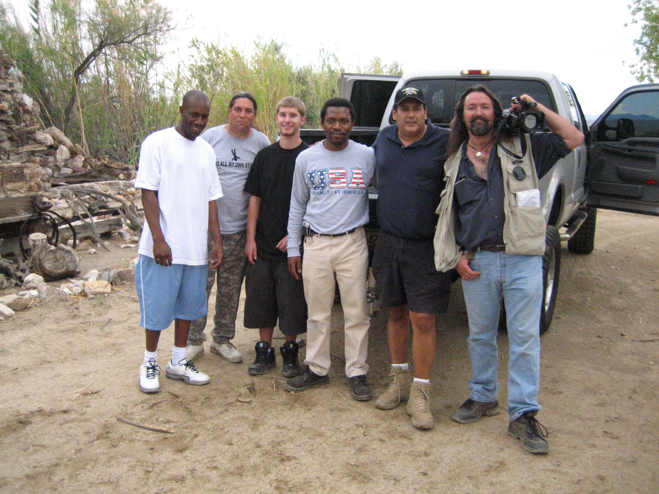 Writer/Director Dee Asaah and some cast and crew of Blood Sun Town