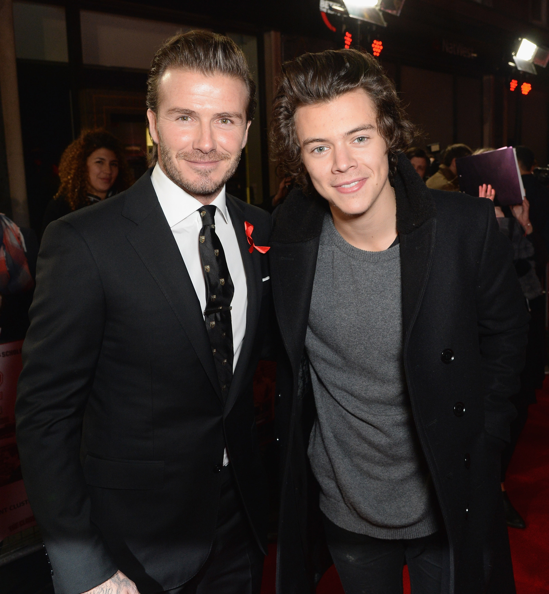 David Beckham and Harry Styles at event of The Class of 92 (2013)
