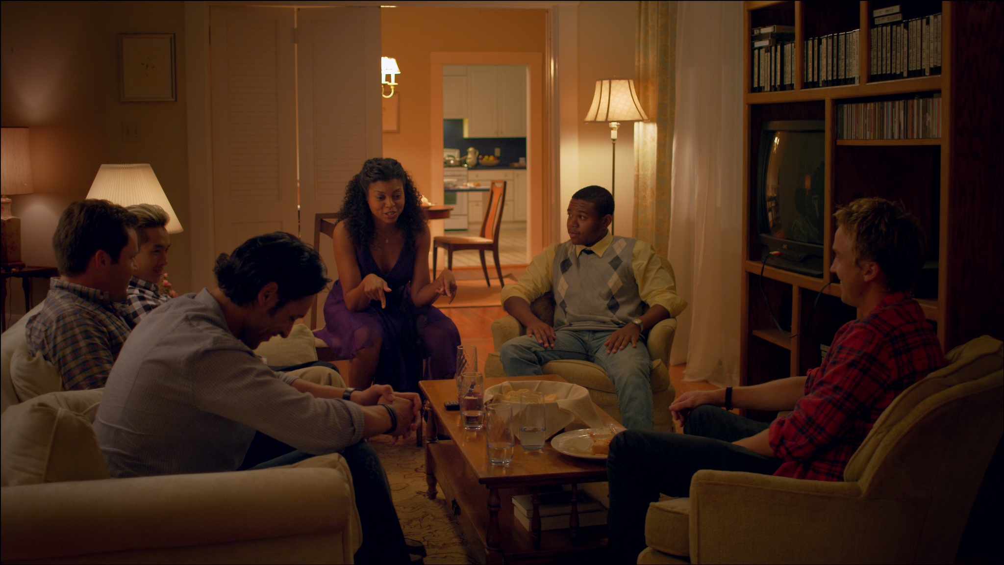 Still of Robert Bailey Jr., Tom Felton, Taraji P. Henson, Ben Youcef, Paul Hodge and Justin Chon in From the Rough (2013)