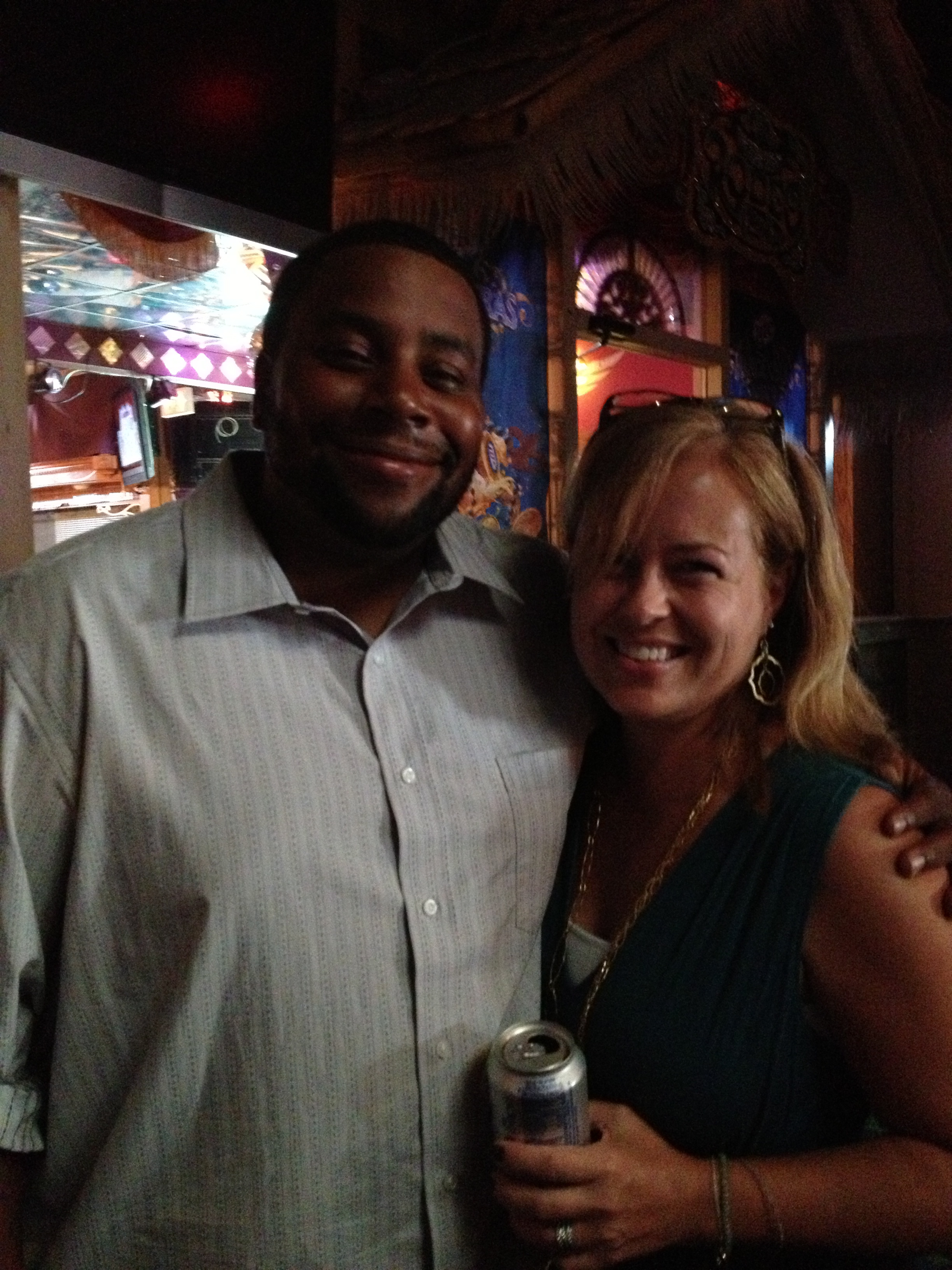 with Kenan Thompson on the set of A Bet's A Bet (The Opposite Sex) 6/13