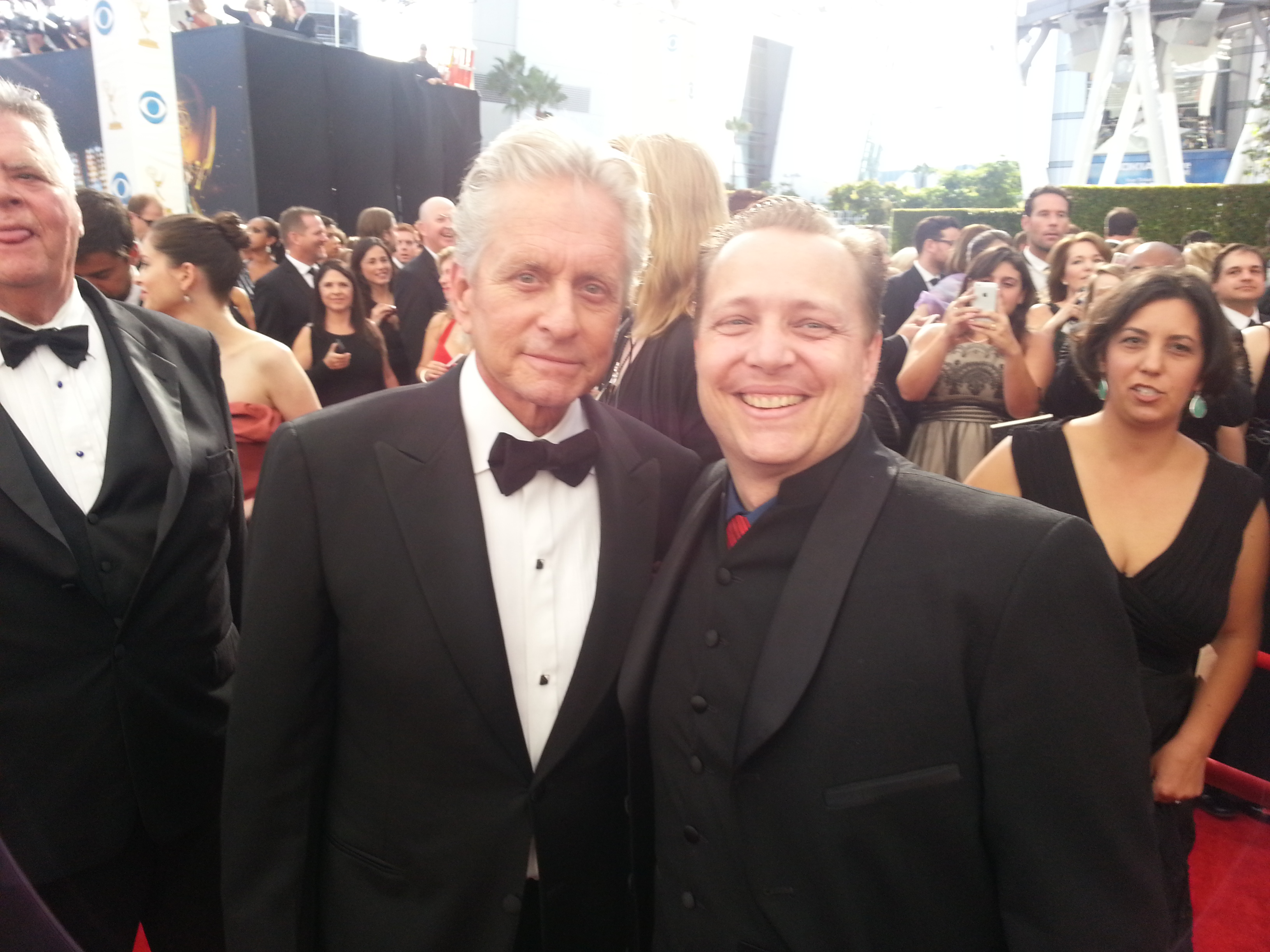 Michael Douglas (left) and James Ganiere (right)