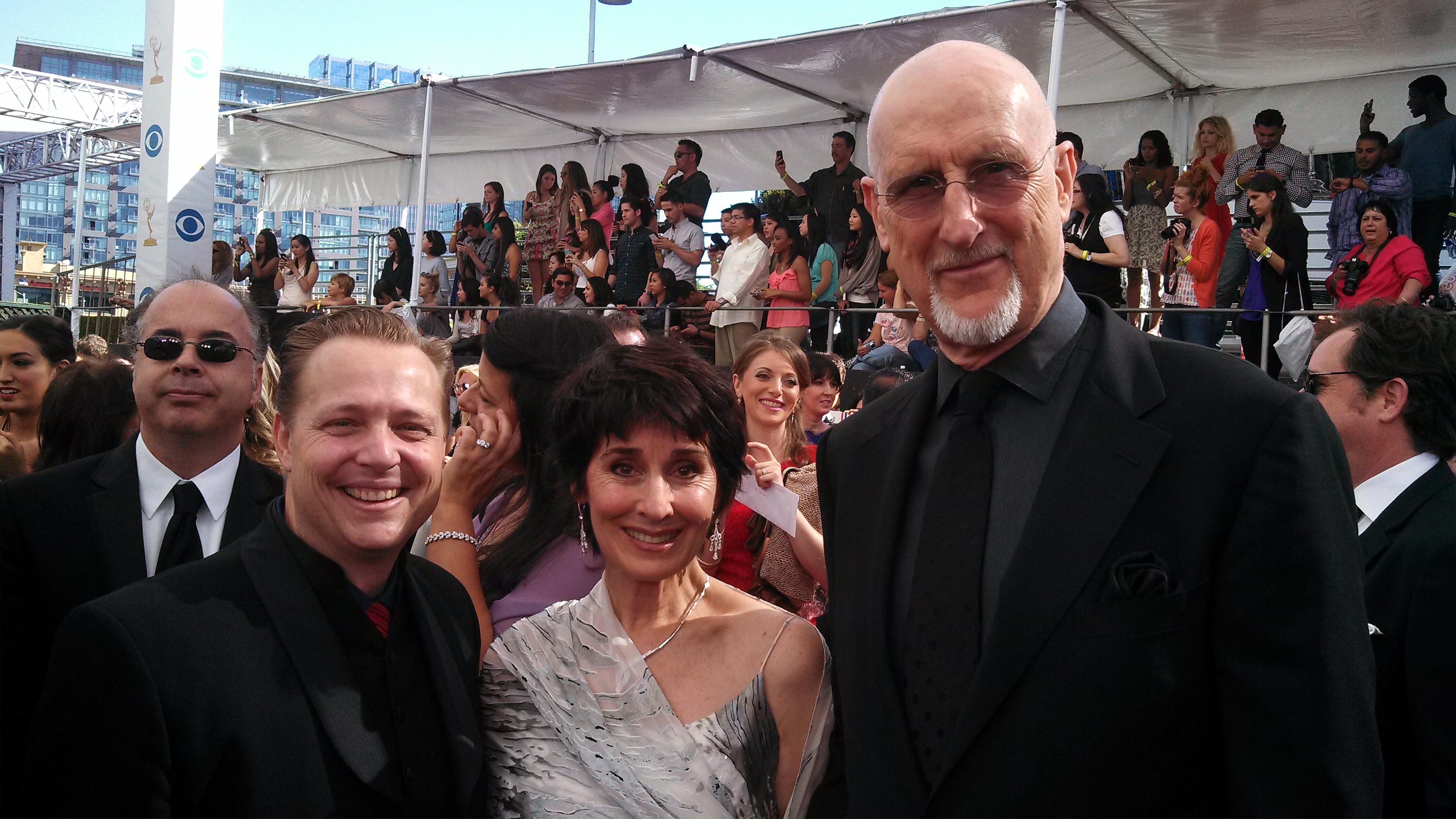 James Ganiere (left) Anne Ulvestad (center) James Cromwell (right)