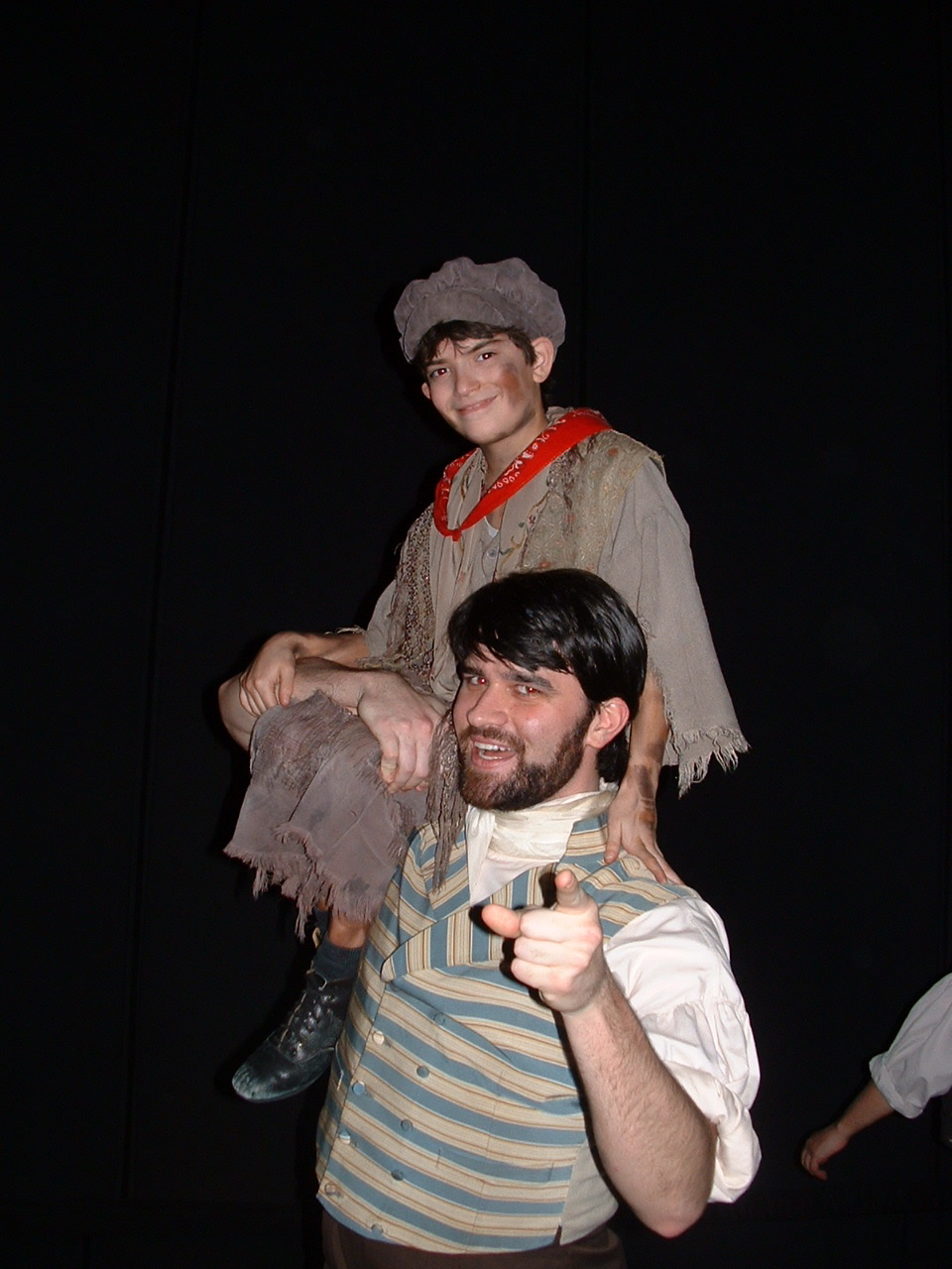 As Gavroche in the Broadway revival of Les Miserables (2007)