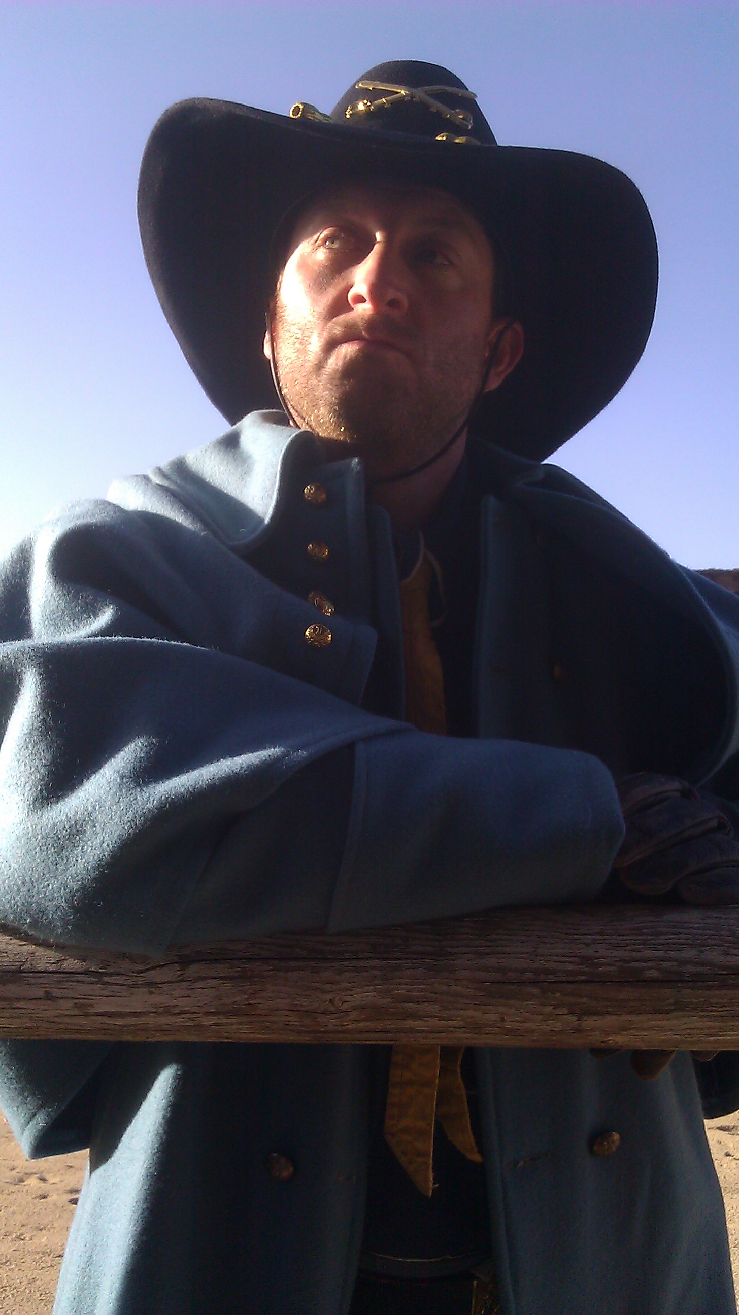 Playing the villain in a webseries called Tales of The Frontier, this is me in my role of Captain Barnett