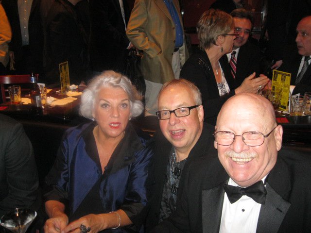 April 2011-At the 26th annual BISTRO Awards in NYC, where I DELIBERATELY sat myself next to Actor/Comedian/Genius, Jim David. Tyne Daly just happened to be there, too.....what a coincidence!