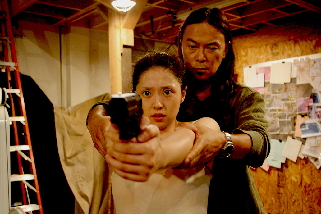 Still of Kairi Narita and Asami in Gun Woman (2014)