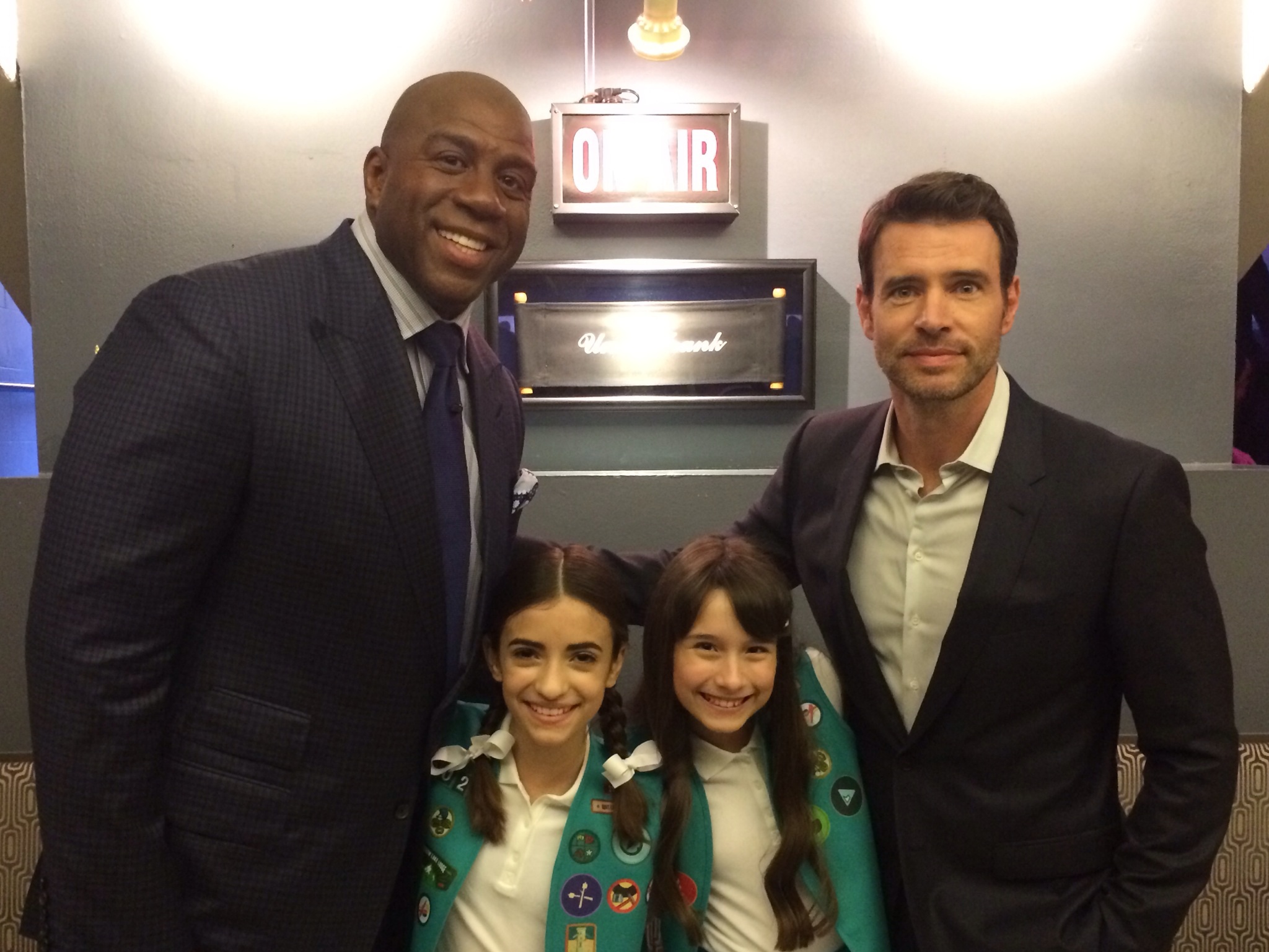 With Magic Johnson and Scott Foley at Jimmy Kimmel Live!