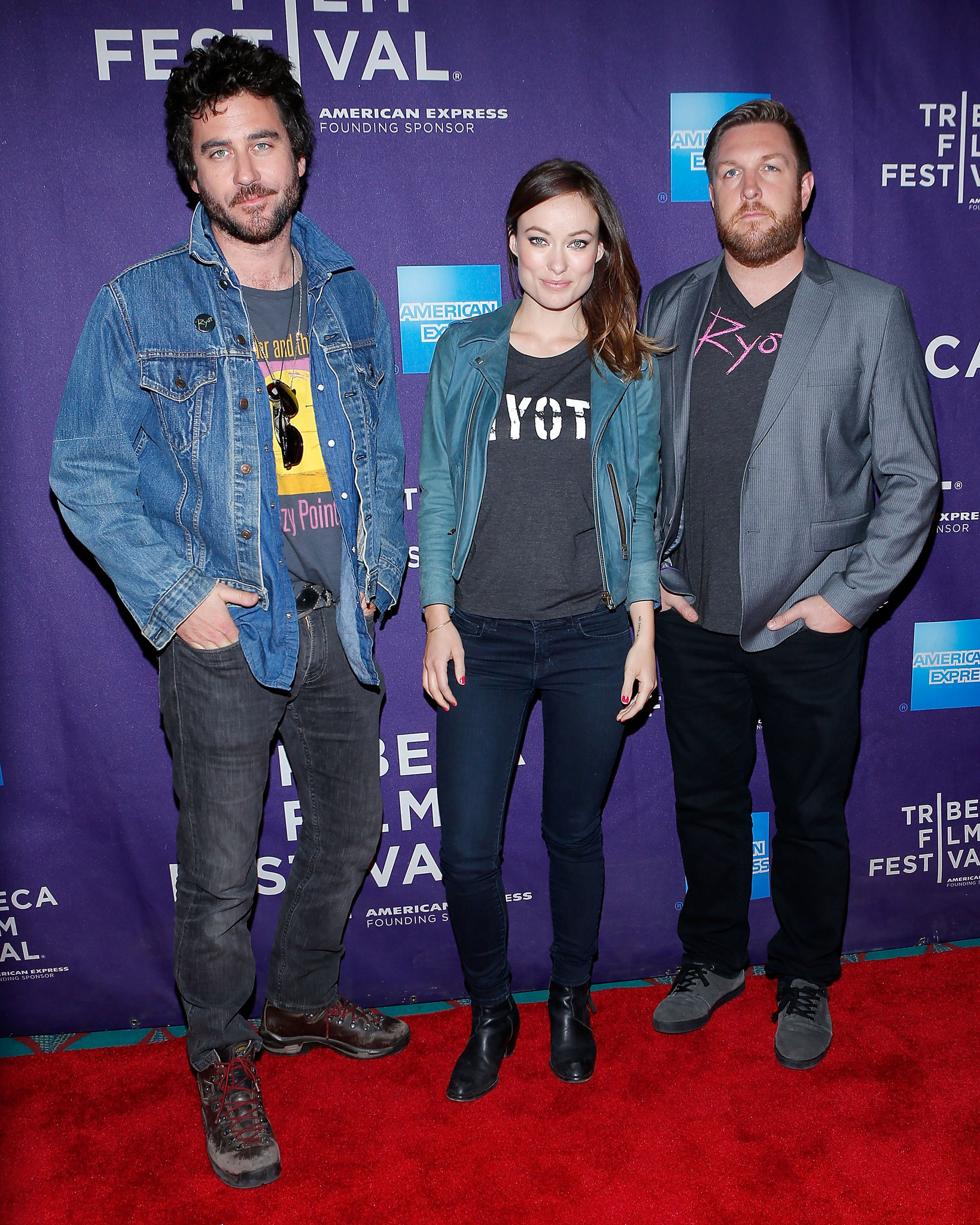 Olivia Wilde, Bryn Mooser and David Darg at event of The Rider and The Storm (2013)