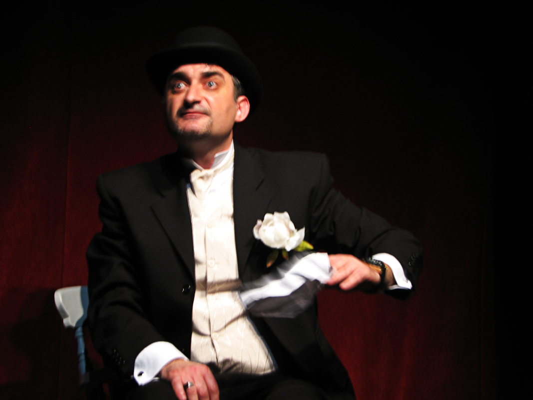 Mihai Arsene as Nikolay Andreich in A Sense of Delicacy by A.P. Chekhov at Leicester Square Theatre, 2009