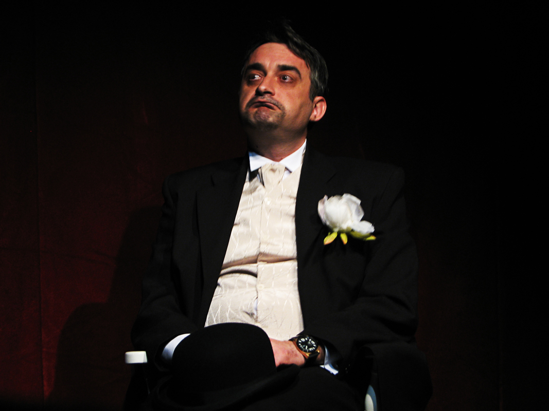 Mihai Arsene as Nikolay Andreich in A Sense of Delicacy by A. P. Chekhov at Leicester Square Theatre, London 2009.