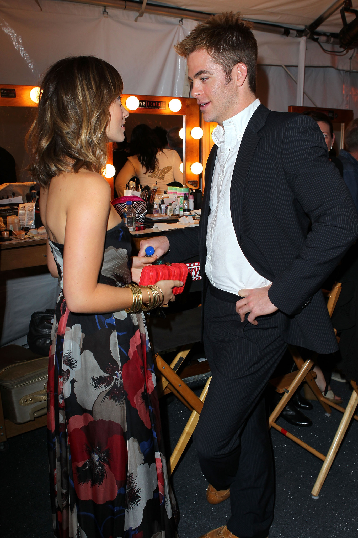 Olivia Wilde and Chris Pine