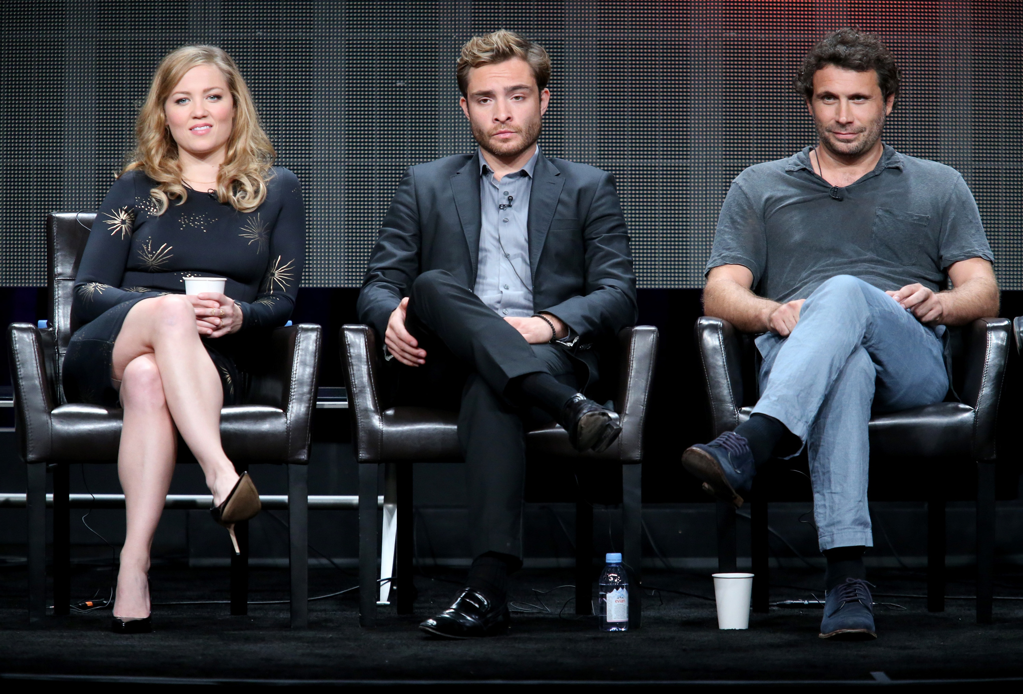 Jeremy Sisto, Erika Christensen and Ed Westwick at event of Wicked City (2015)