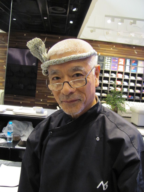 Sushi chef at Nike Town launching party