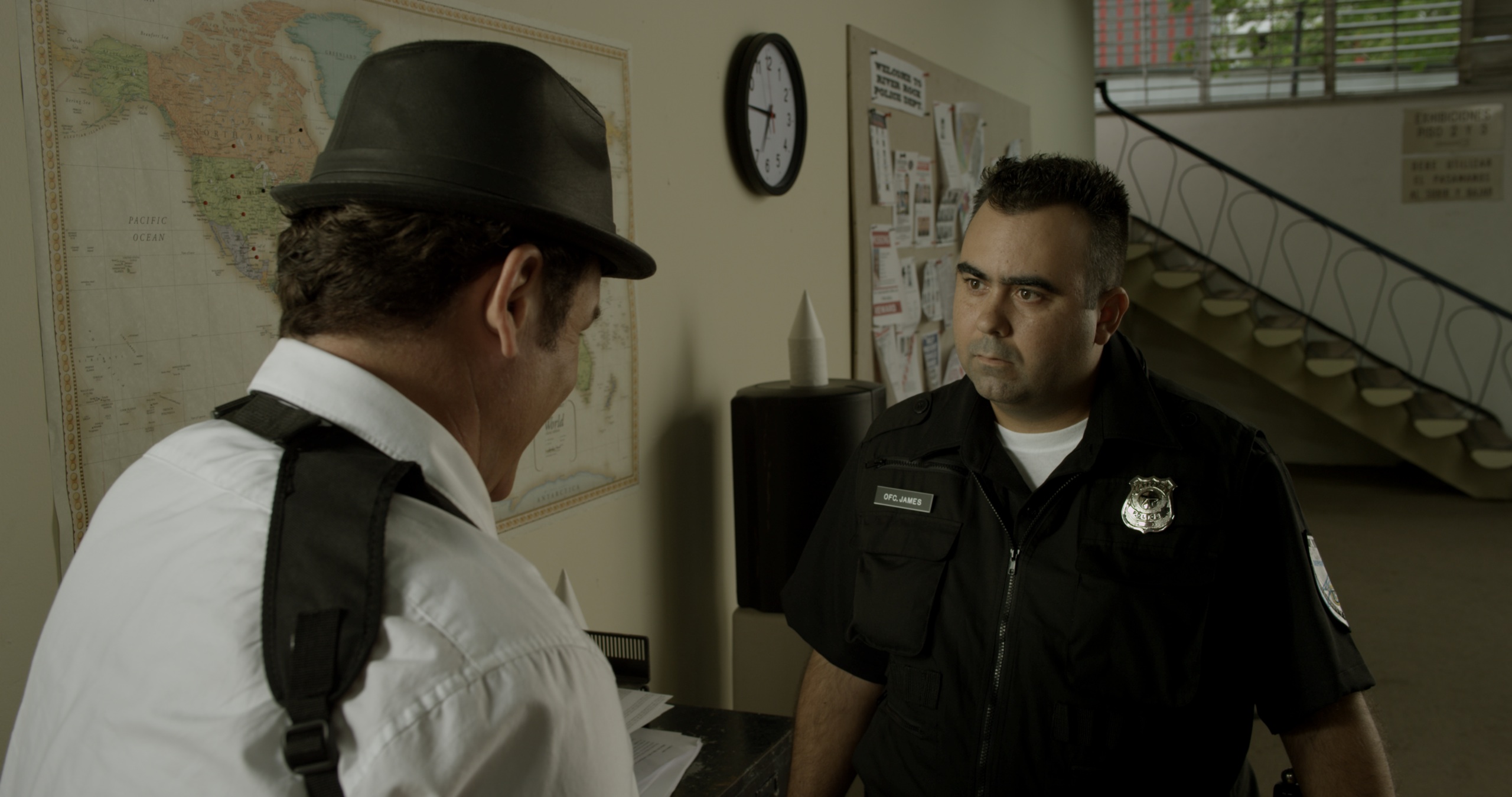 Josean playing Officer James opposite Richard Tyson in Demented