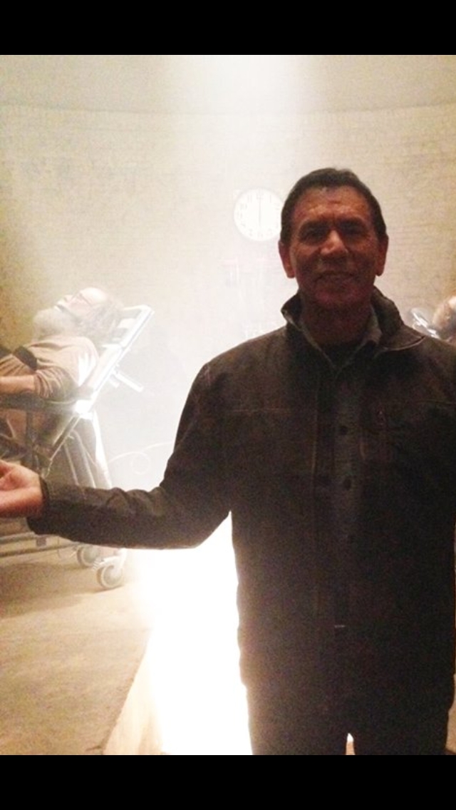 Martin Palmer with Wes Studi in a still from 