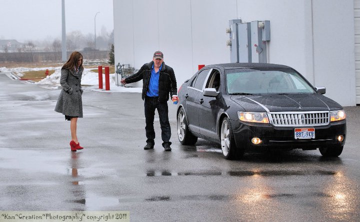 Director Thom Rockwell directing an action scene with Shay Williamson.