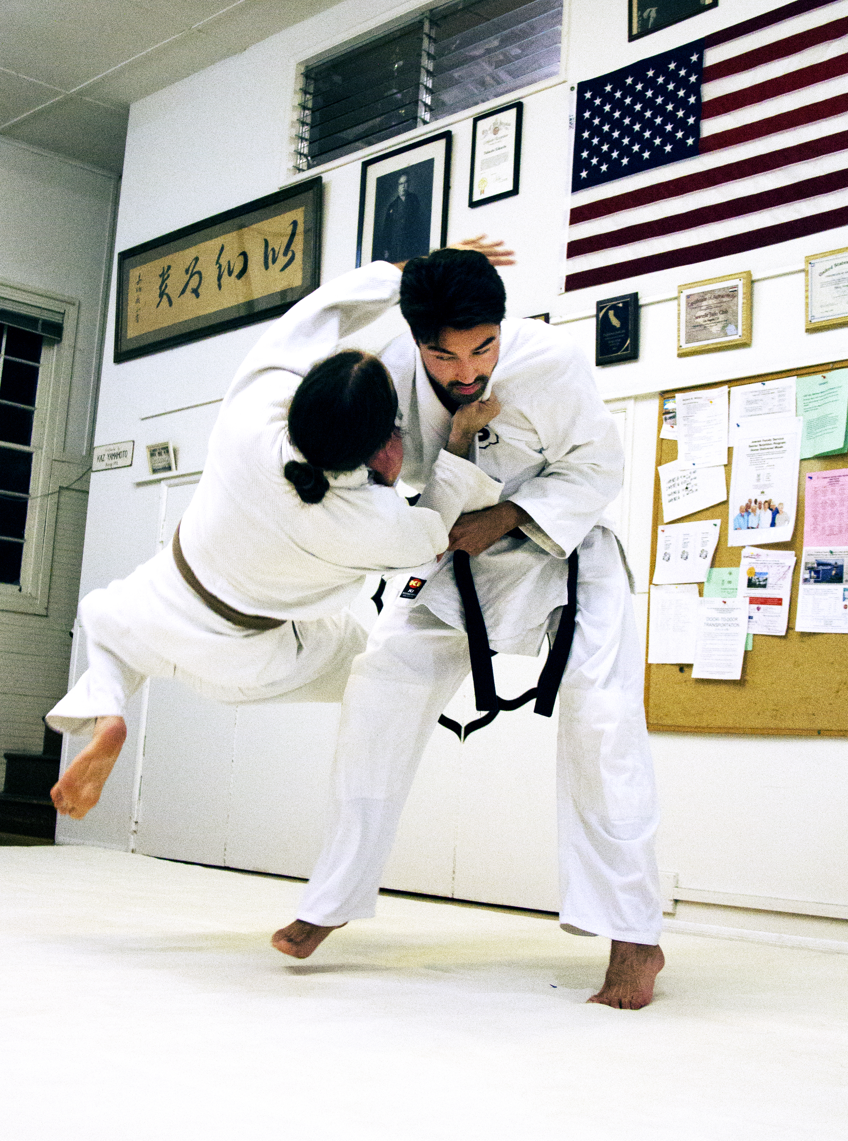 Remington Hoffman training Judo at Sawtelle Judo
