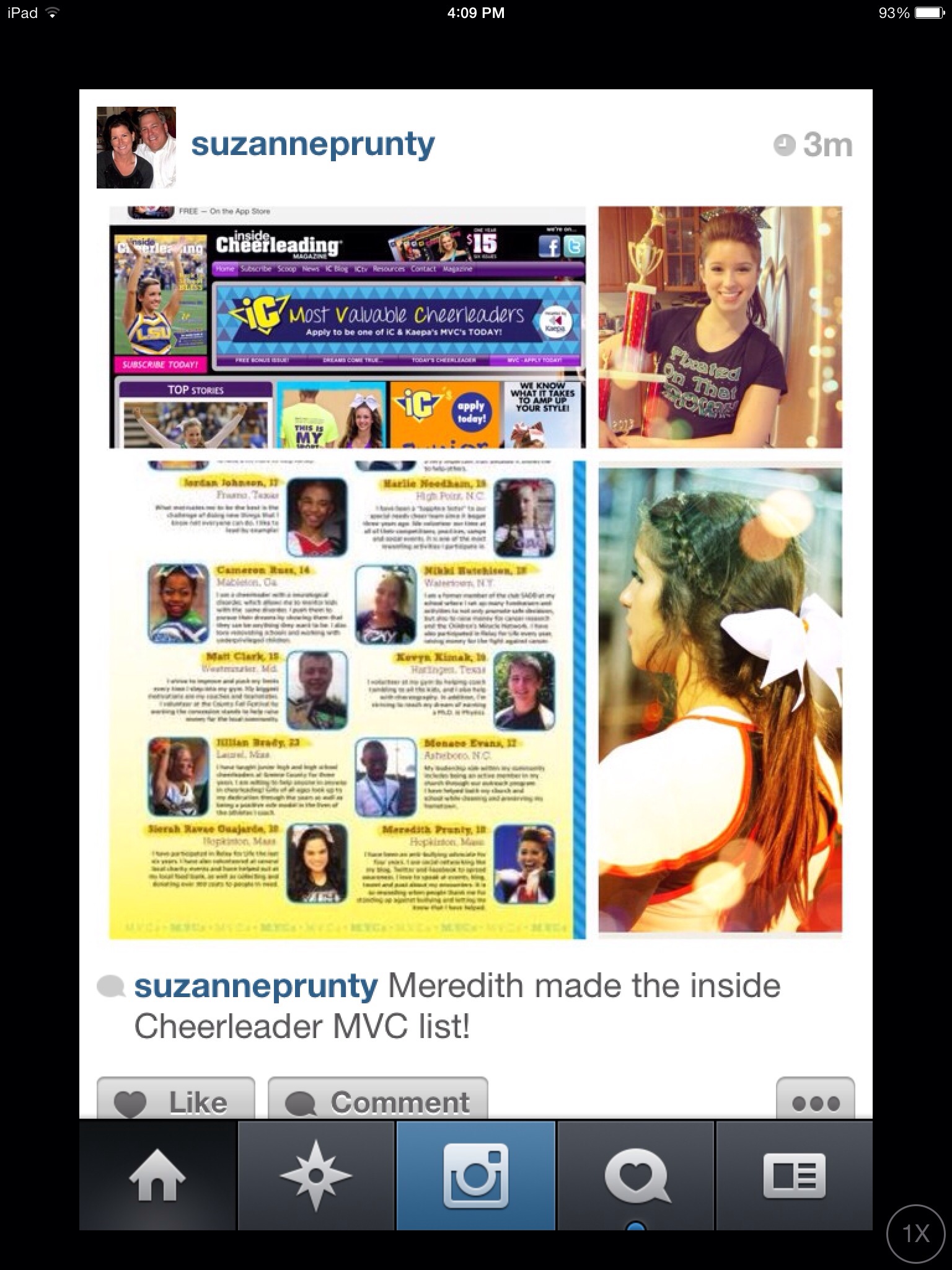 Inside Cheerleading Magazine Most Valuable Cheerleader (MVP) 2013