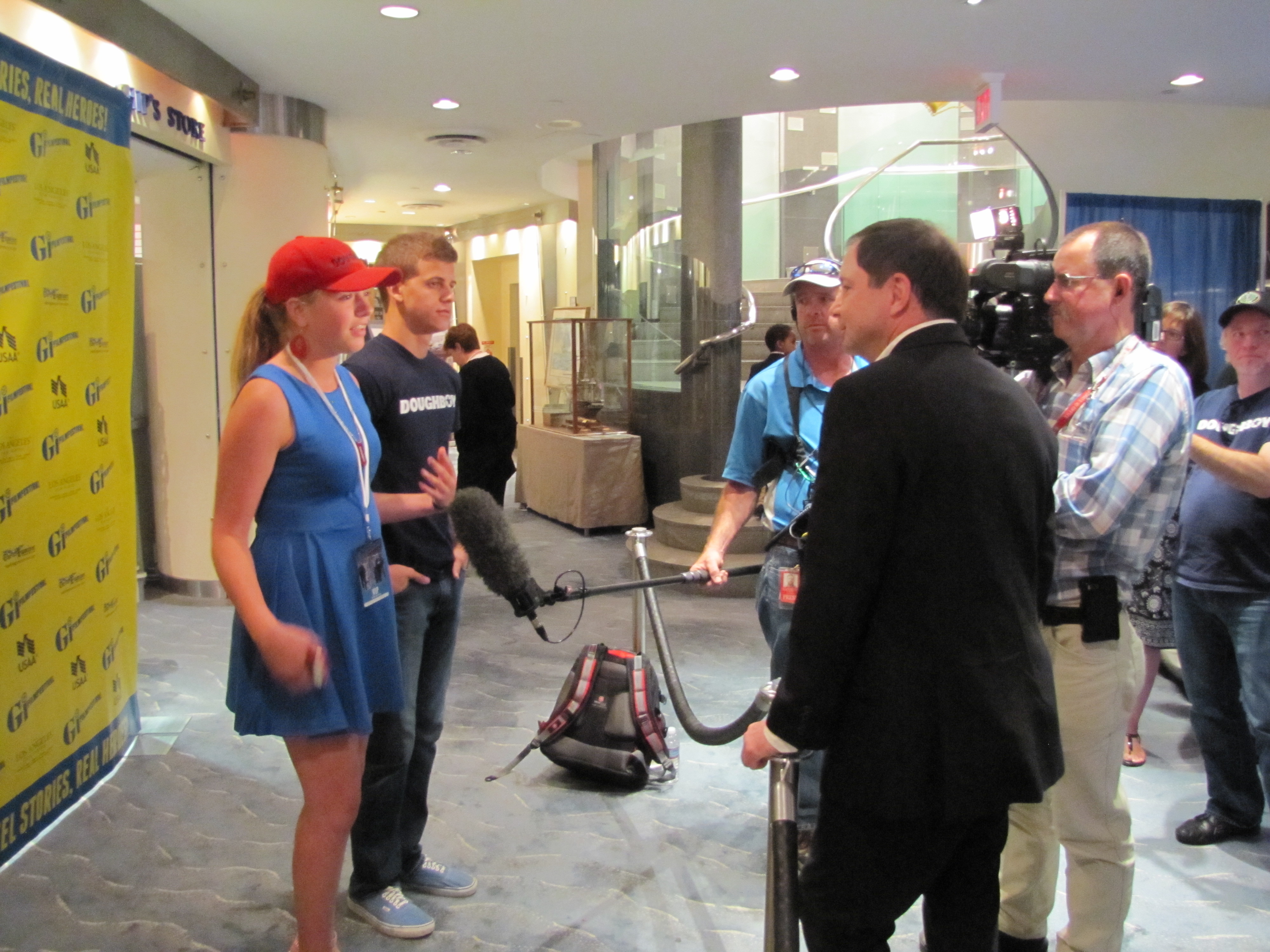 Emily and the press at 2012 GI Film Festival