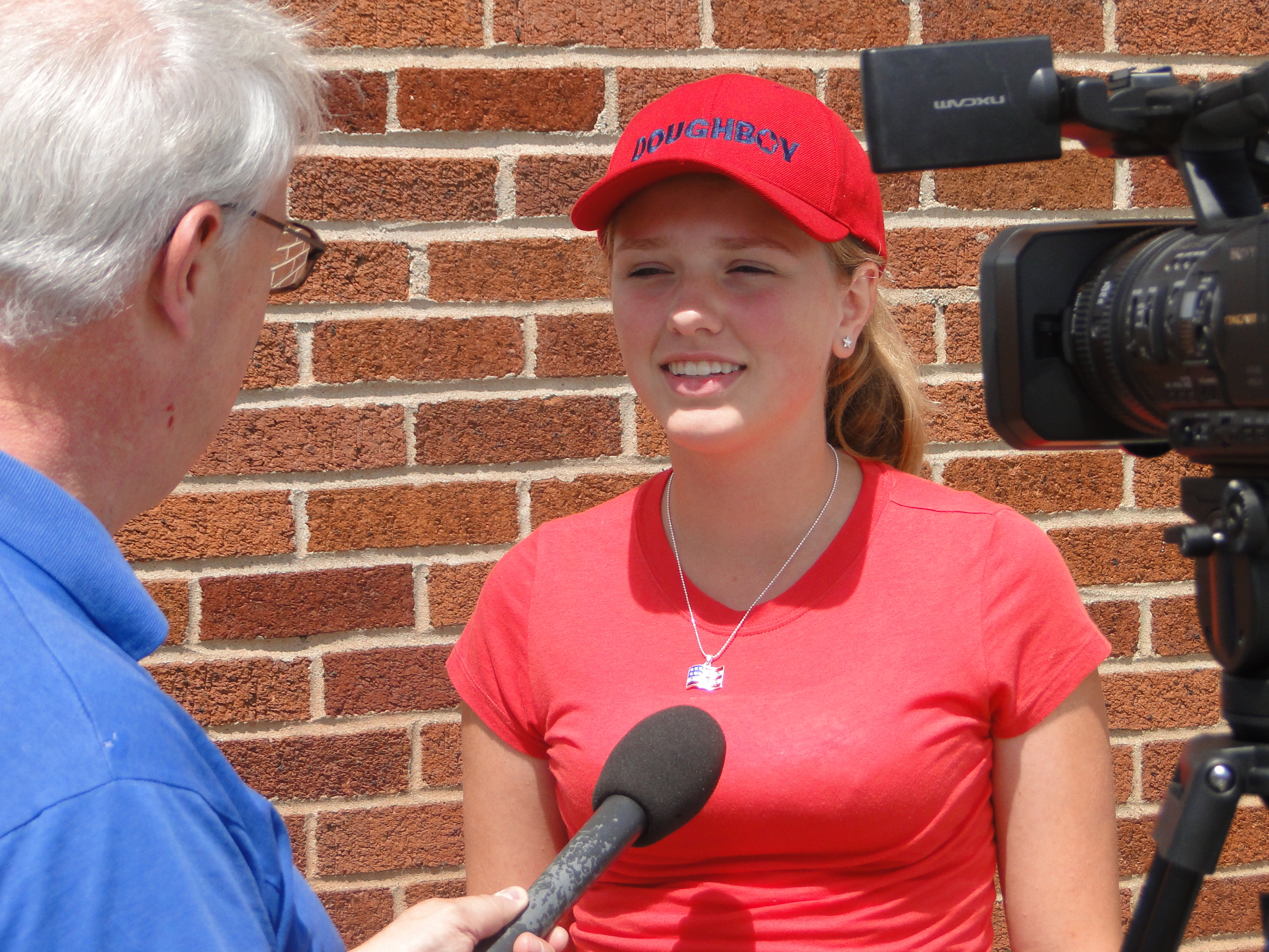 Emily is interviewed by WTAP in Parkersburg, WV