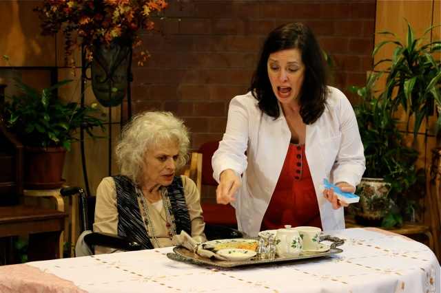 Judith Roberts and Patricia Randell, filming 