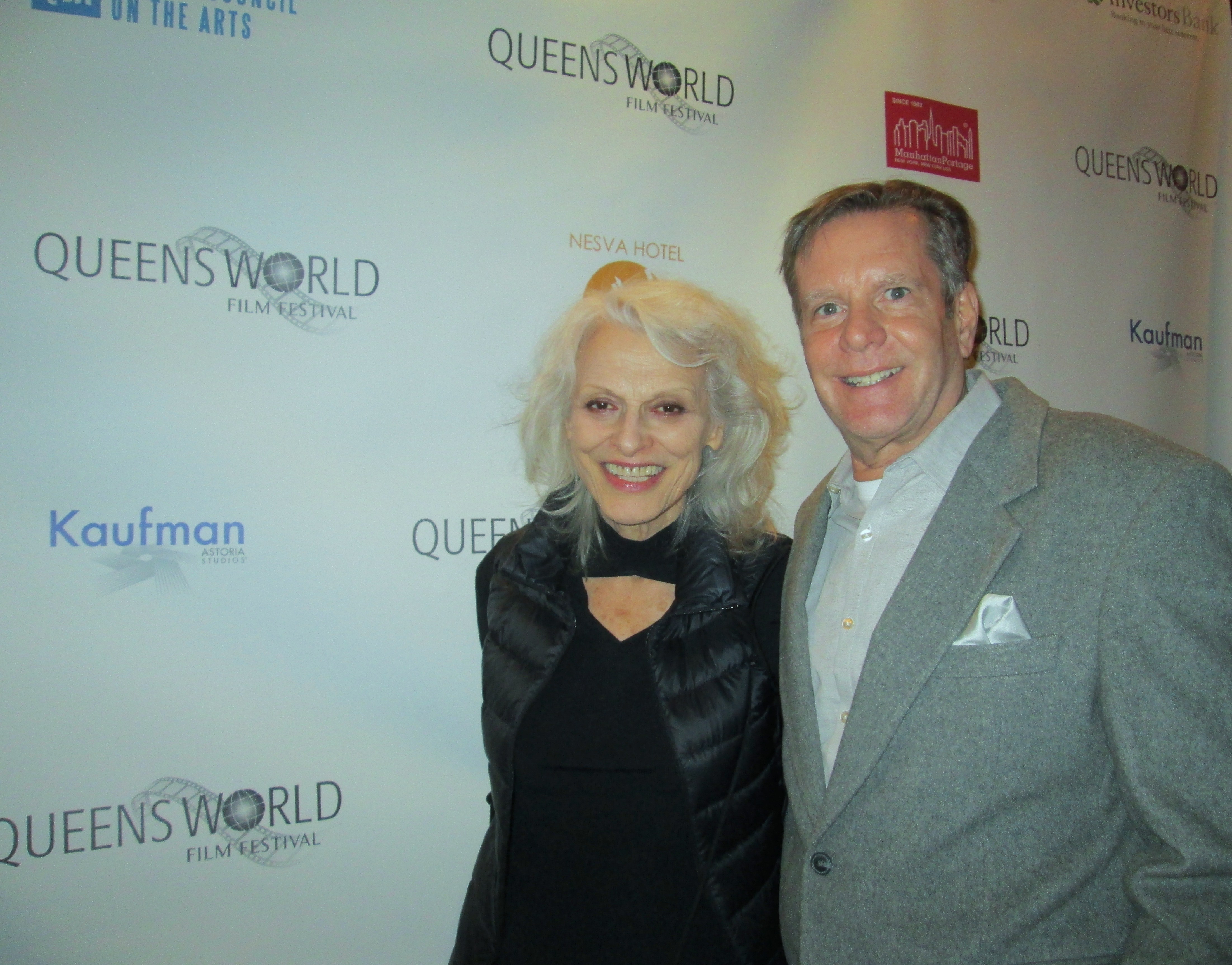 With Judith Roberts opening night, Queens World Film Festival held at the Museum of the Moving Image, March 4, 2014.