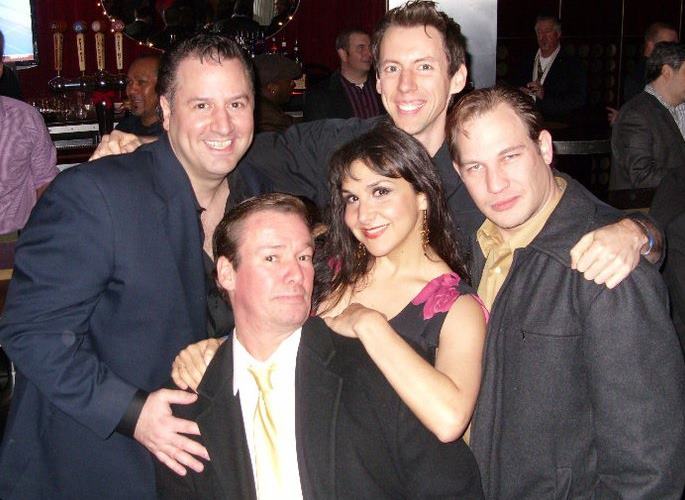 Hanging out at the After Party for the film THE FIGHTER with with fellow Actors: Arthur Wahlberg, Jennifer Kalos, Jon Brandi & David J. Garfield