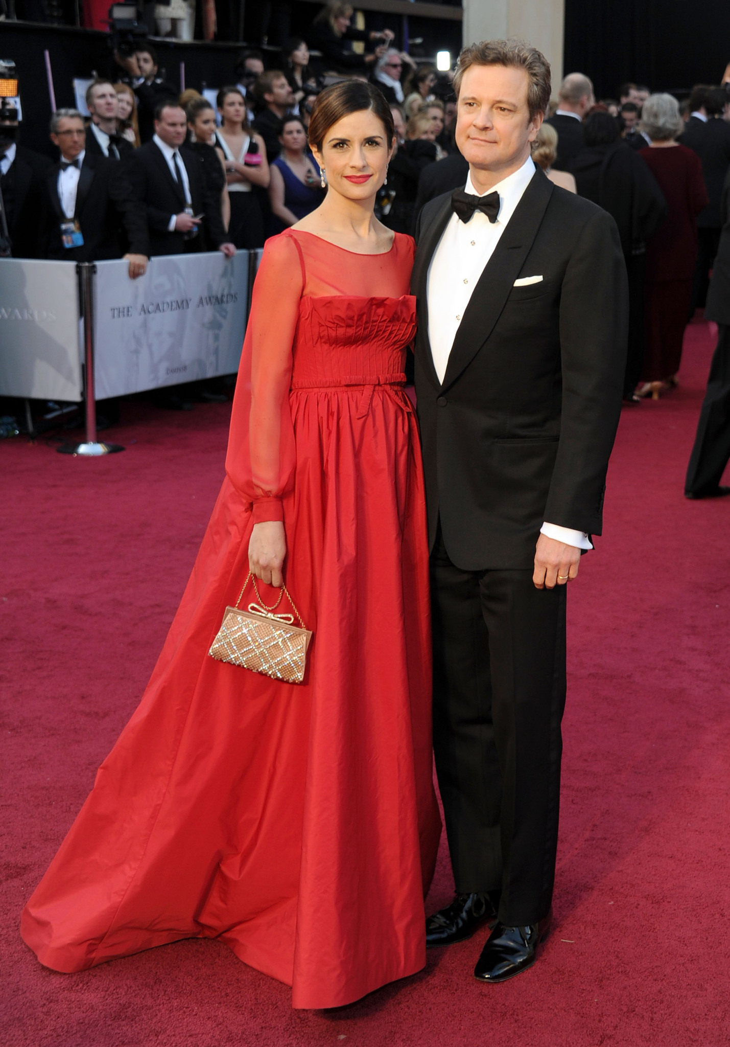 Colin Firth and Livia Giuggioli