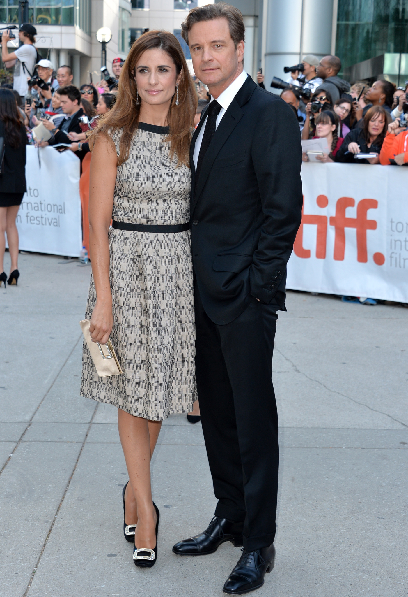 Colin Firth and Livia Giuggioli at event of The Railway Man (2013)