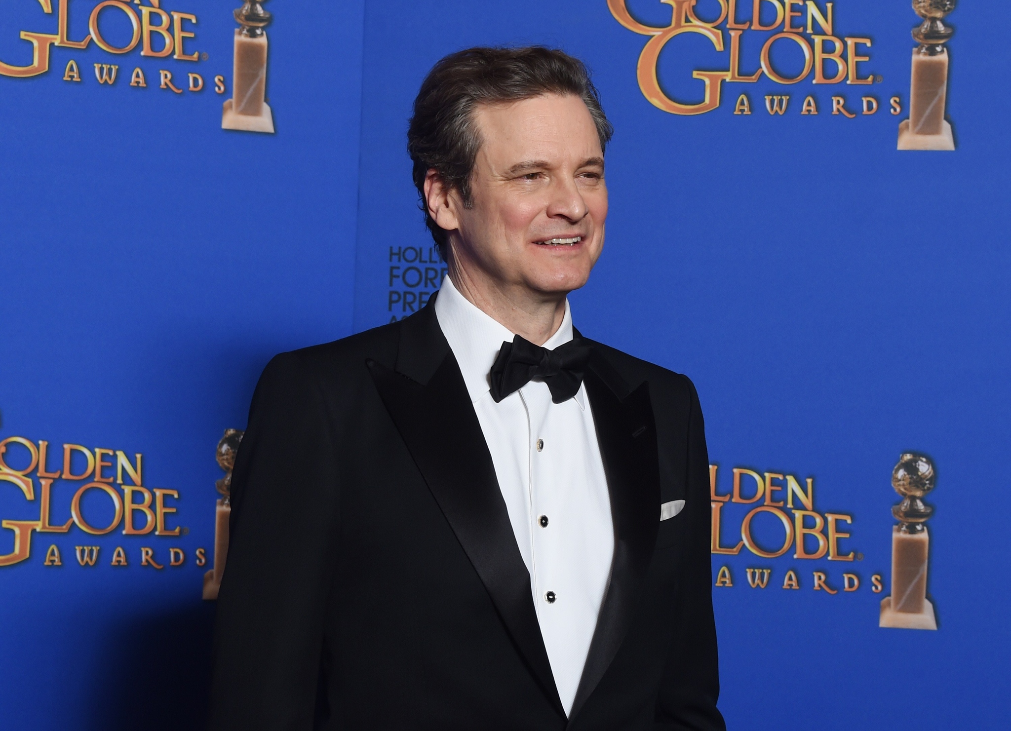 Colin Firth at event of 72nd Golden Globe Awards (2015)