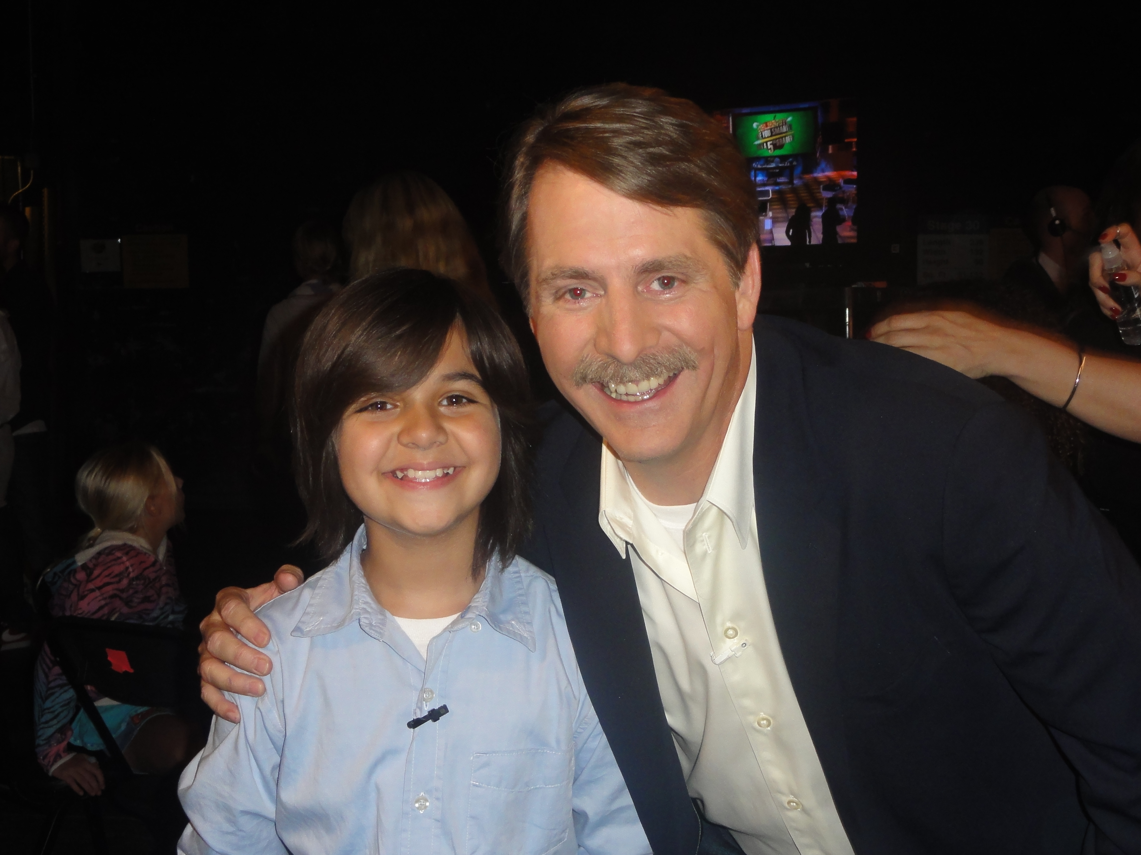 With Jeff Foxworthy on the set of, 