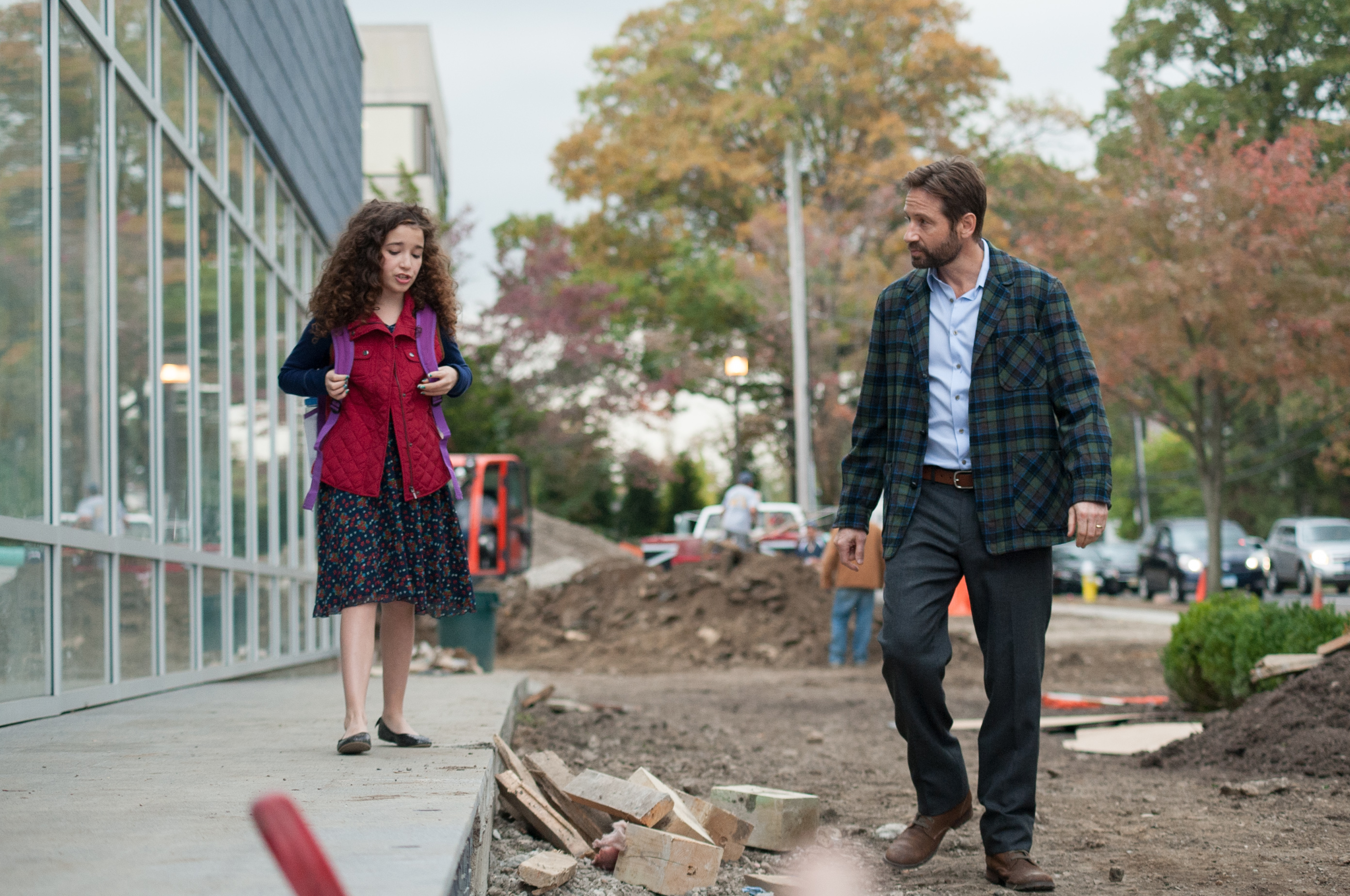 Still of David Duchovny and Olivia Steele Falconer in Louder Than Words (2013)