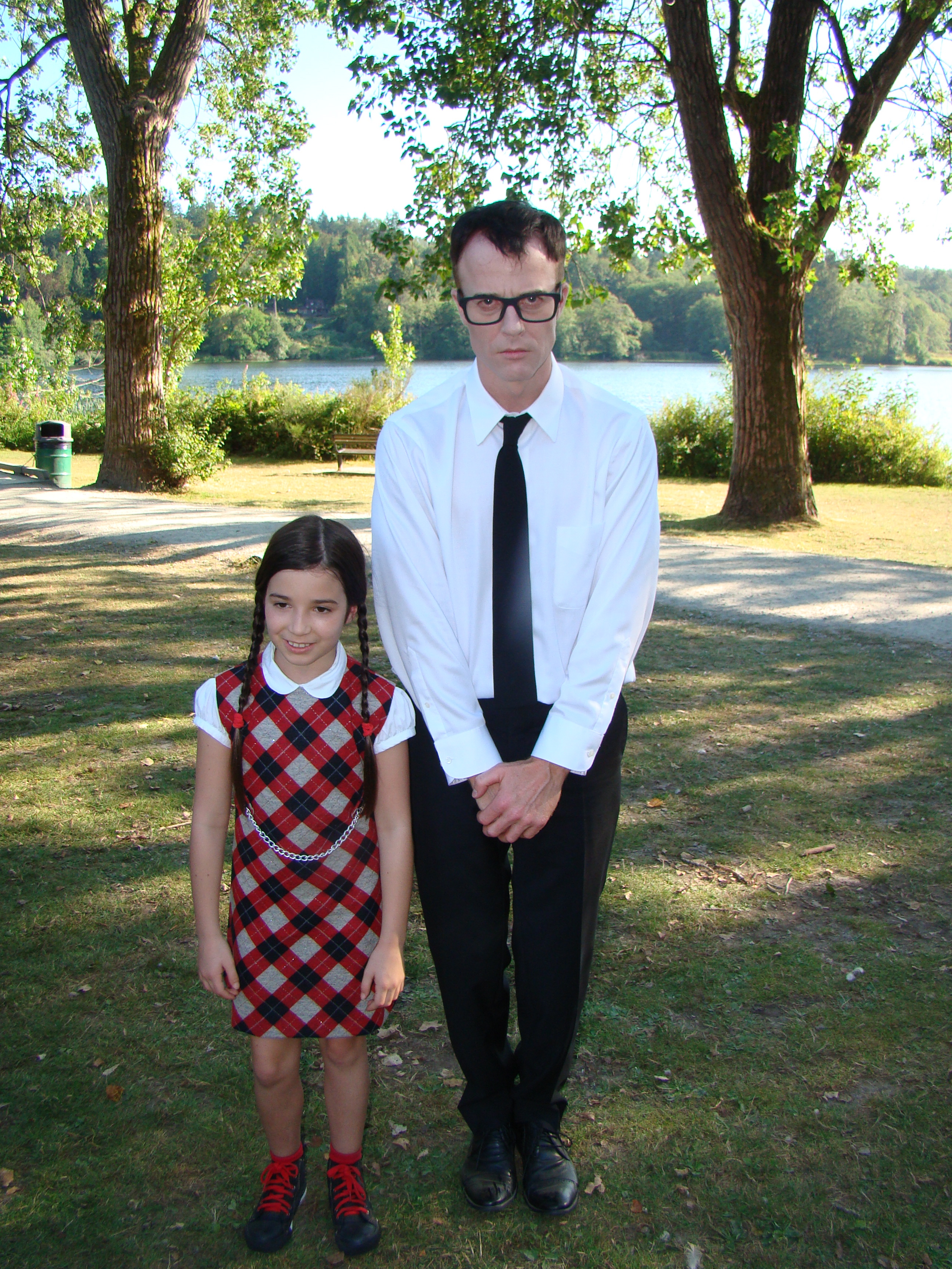 Olivia Steele-Falconer & David Lewi on the set of 